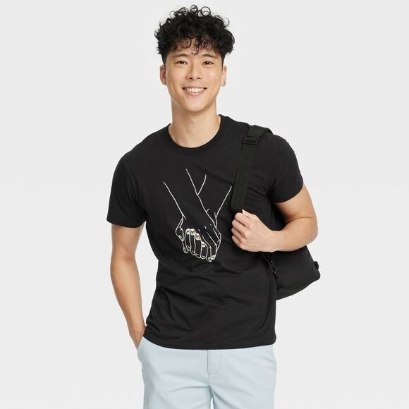 🔥JZD For Target Pride Holding Hands T-shirt - Picture 1 of 4
